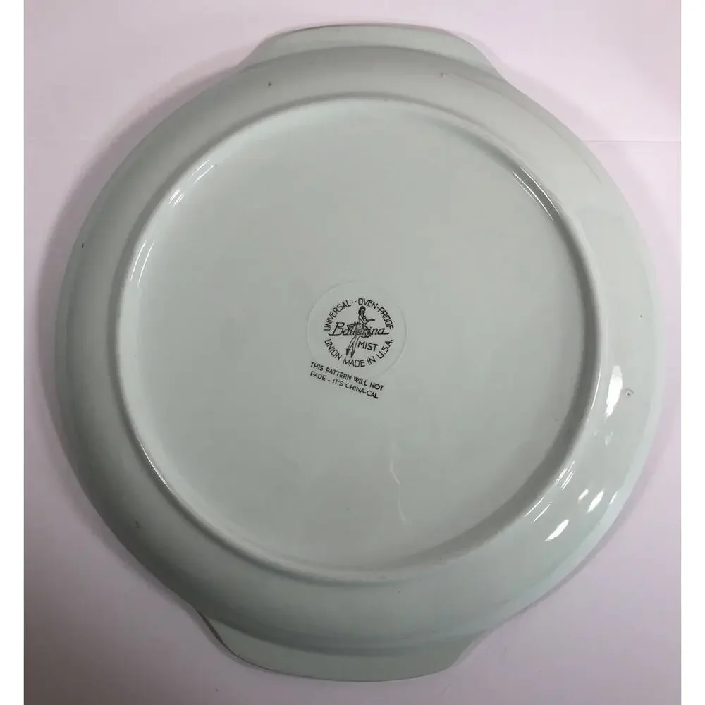 Vintage Universal Potteries Ballerina Mist Strawflower Chop Plate‎ Platter 12”